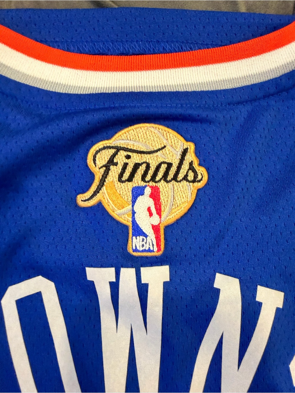 Nike Royal Blue and Orange NBA Sleeveless Jersey - Picture 4 of 7